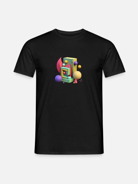 ..3D - T-shirt homme - noir