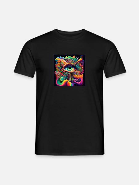 TRIPPY EYE - Men's T-Shirt - black