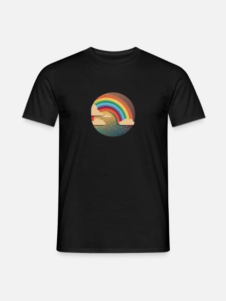 RAINBOW - Men's T-Shirt - black