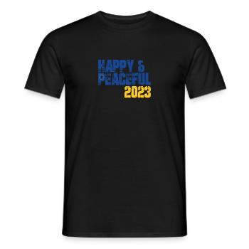 Freedom for All Humanity - Men's T-Shirt - black - Front - AI Model Male 178 light (178cm)