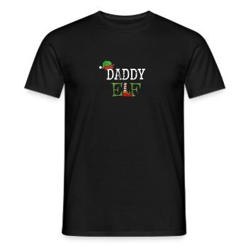 Papa Elfe pour Noël - T-shirt homme - noir - Devant - AI Model Male 178 light (178cm)