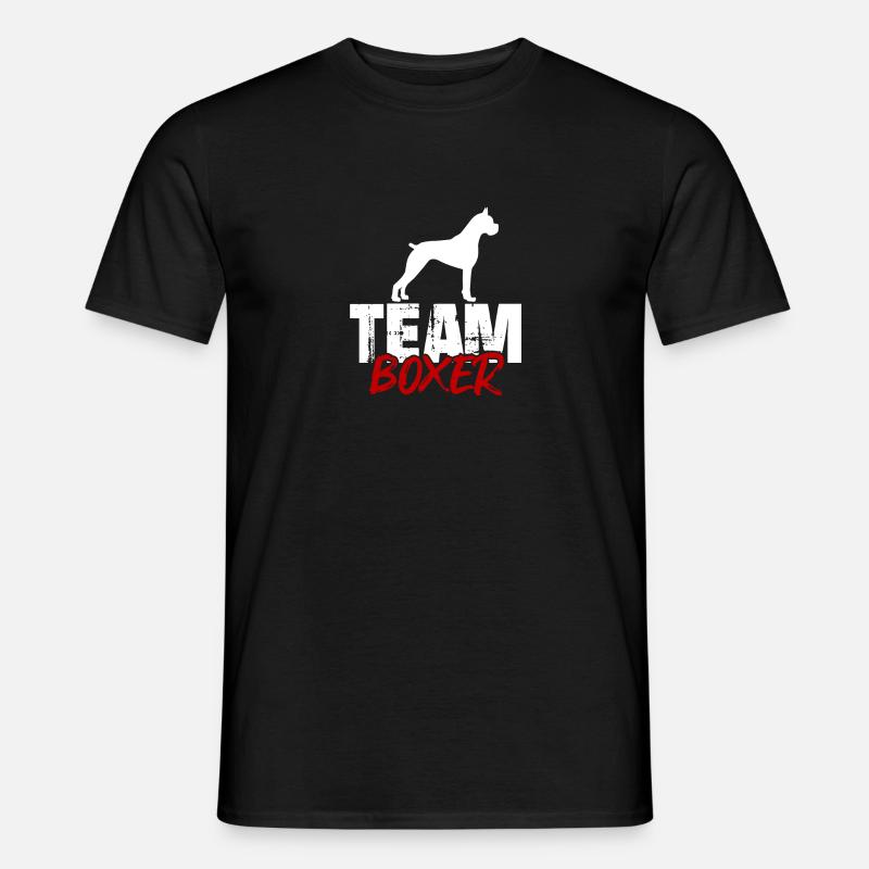 Team Boxer - Männer T-Shirt - Schwarz