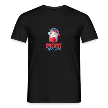 Pyjamas Christmas - Men's T-Shirt - black - Front - AI Model Male 178 light (178cm)