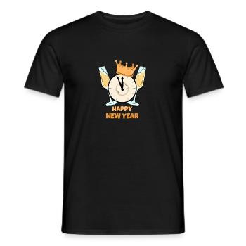 BONNE ANNÉE, BONNE ANNÉE - T-shirt homme - noir - Devant - AI Model Male 178 light (178cm)