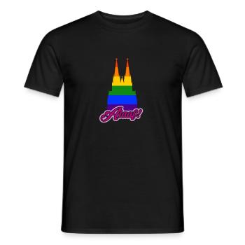 Jede Jeck es anders! Ich auch. LGBTQ Karneval Köln - Männer T-Shirt - Schwarz - Vorne - AI Model Male 178 light (178cm)