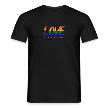 LGBTQ Love - Men's T-Shirt - black - Front - AI Model Male 178 light (178cm)