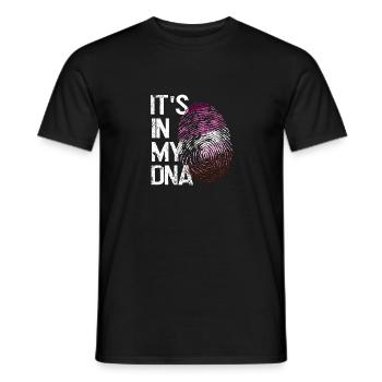 LGBTQ love in my DNA - Men's T-Shirt - black - Front - AI Model Male 178 light (178cm)