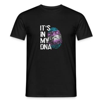 LGBTQ love in my DNA - Men's T-Shirt - black - Front - AI Model Male 178 light (178cm)