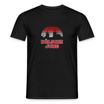 Karneval Kostüm Kölle Alaaf Clown Wappen Dom Köln - Männer T-Shirt - Schwarz - Vorne - AI Model Male 178 light (178cm)