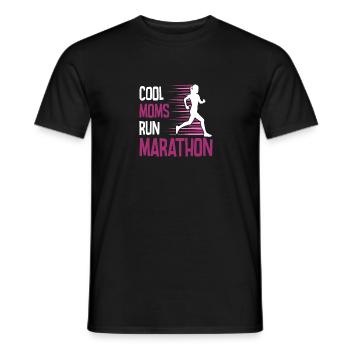 Laufen Sie 26,2 Meilen Marathon Herausforderung - Männer T-Shirt - Schwarz - Vorne - AI Model Male 178 light (178cm)