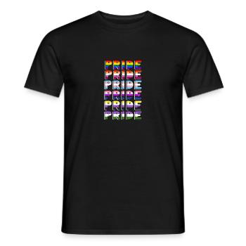Stolz LGBTQ. Stellungnahme - Männer T-Shirt - Schwarz - Vorne - AI Model Male 178 light (178cm)