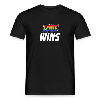 Stolz LGBTQ. Die Liebe siegt - Männer T-Shirt - Schwarz - Vorne - AI Model Male 178 light (178cm)