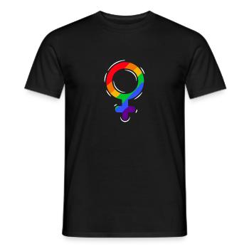 Stolz LGBTQ. Stellungnahme - Männer T-Shirt - Schwarz - Vorne - AI Model Male 178 light (178cm)