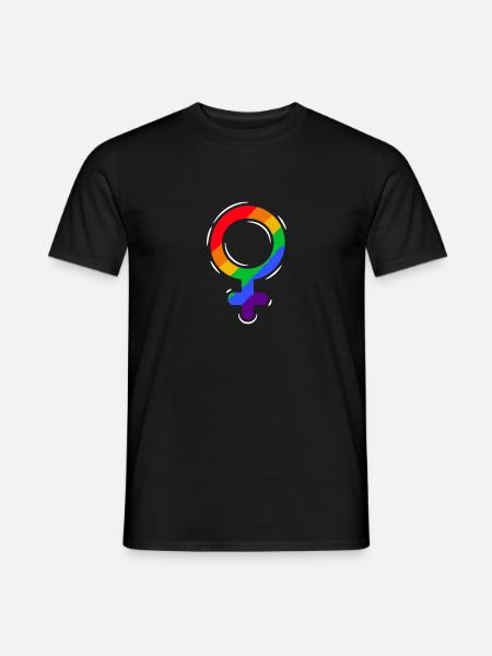 Proud LGBTQ. Opinion - Men's T-Shirt - black