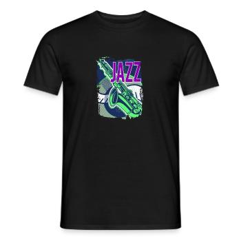 Jazz Musik Improvisation Festival - Männer T-Shirt - Schwarz - Vorne - AI Model Male 178 light (178cm)