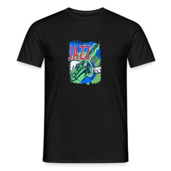 Jazz Musik Improvisation Festival - Männer T-Shirt - Schwarz - Vorne - AI Model Male 178 light (178cm)