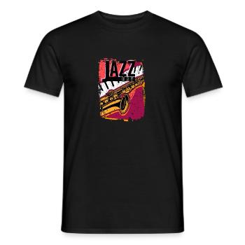 Jazz Musik Improvisation Festival - Männer T-Shirt - Schwarz - Vorne - AI Model Male 178 light (178cm)