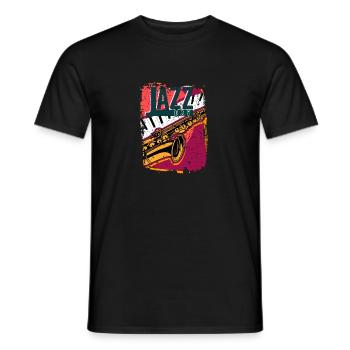 Jazz Musik Improvisation Festival - Männer T-Shirt - Schwarz - Vorne - AI Model Male 178 light (178cm)