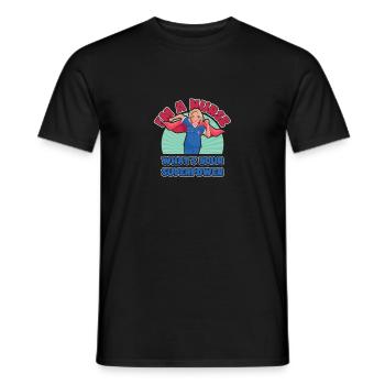 National Nurses' Day. - Men's T-Shirt - black - Front - AI Model Male 178 light (178cm)