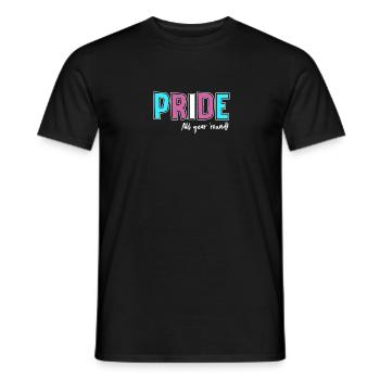 Pride LGBT Liebe gewinnt, wir sind queer und stolz - Männer T-Shirt - Schwarz - Vorne - AI Model Male 178 light (178cm)