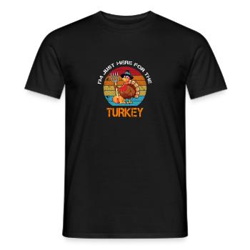 Préparez-vous pour Thanksgiving - T-shirt homme - noir - Devant - AI Model Male 178 light (178cm)