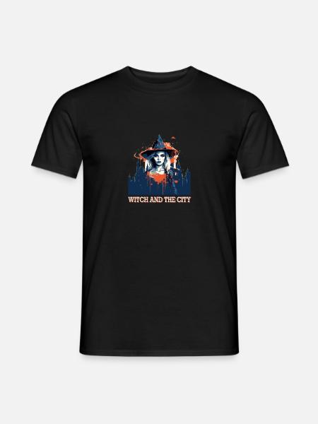 Spooky mood of Halloween - Men's T-Shirt - black