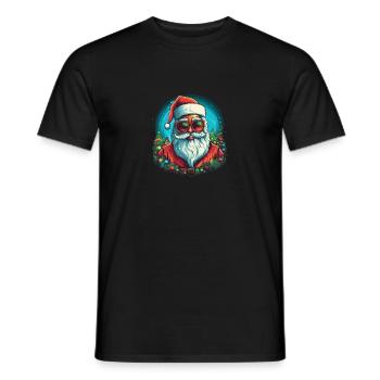 Lustiger Weihnachtsmann zu Weihnachten - Männer T-Shirt - Schwarz - Vorne - AI Model Male 178 light (178cm)