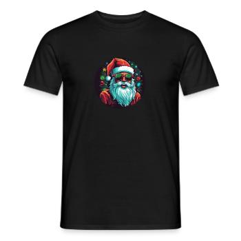Lustiger Weihnachtsmann zu Weihnachten - Männer T-Shirt - Schwarz - Vorne - AI Model Male 178 light (178cm)