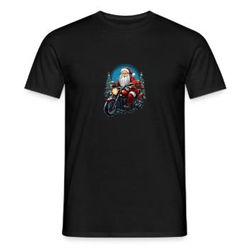 Lustiger Weihnachtsmann zu Weihnachten - Männer T-Shirt - Schwarz - Vorne - AI Model Male 178 light (178cm)