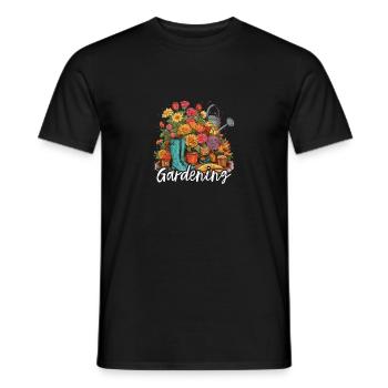 Die Freude eines Gartenliebhabers - Männer T-Shirt - Schwarz - Vorne - AI Model Male 178 light (178cm)