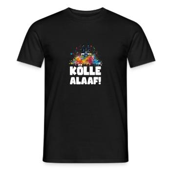 Cologne Kölle Carnival Gebützt Kölle Alaaf Jeck Party - Men's T-Shirt - black - Front - AI Model Male 178 light (178cm)
