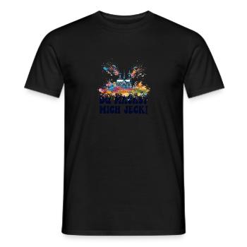 Cologne Kölle Carnival Gebützt Kölle Alaaf Jeck Party - Men's T-Shirt - black - Front - AI Model Male 178 light (178cm)