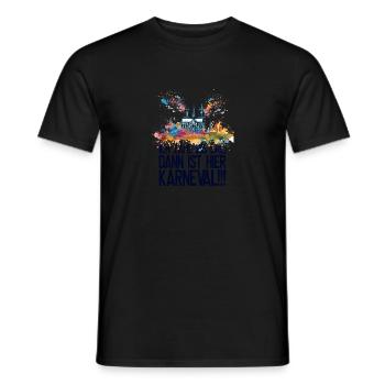 Cologne Kölle Carnival Gebützt Kölle Alaaf Jeck Party - Men's T-Shirt - black - Front - AI Model Male 178 light (178cm)