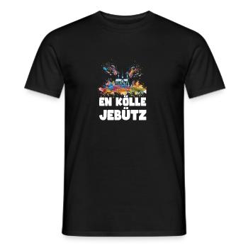 Cologne Kölle Carnival Gebützt Kölle Alaaf Jeck Party - Men's T-Shirt - black - Front - AI Model Male 178 light (178cm)