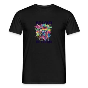 Rainbow Connection Embrace, Happy Pride - Männer T-Shirt - Schwarz - Vorne - AI Model Male 178 light (178cm)