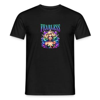 Fearless LGBTQ+ Pride Power Ausdruck - Männer T-Shirt - Schwarz - Vorne - AI Model Male 178 light (178cm)