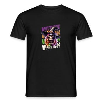 In einer Welt voller Prinzessinnen sei eine Hexe - Männer T-Shirt - Schwarz - Vorne - AI Model Male 178 light (178cm)