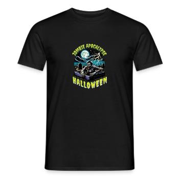 Zombie Apocalypse Joyeux Halloween - T-shirt homme - noir - Devant - AI Model Male 178 light (178cm)