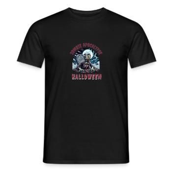 Zombie-Apokalypse Halloween Fröhliches Halloween - Männer T-Shirt - Schwarz - Vorne - AI Model Male 178 light (178cm)