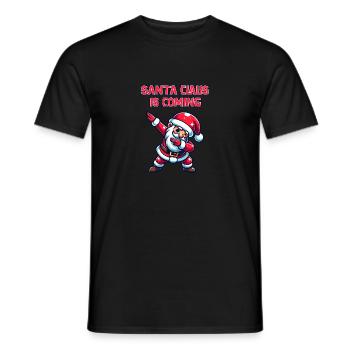 Ho Ho Ho Joyeux Noël, Équipe du Père Noël - T-shirt homme - noir - Devant - AI Model Male 178 light (178cm)