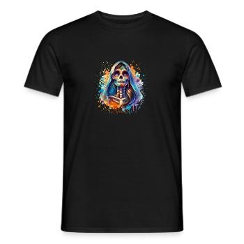 Karnival, Halloween und Día de los Muertos Skelett - Männer T-Shirt - Schwarz - Vorne - AI Model Male 178 light (178cm)