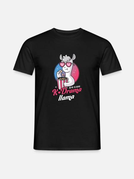 K-Drama Lama - Männer T-Shirt - Schwarz