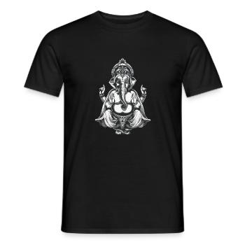 Ganesha deity Hindu - T-shirt homme - noir - Devant - AI Model Male 178 light (178cm)