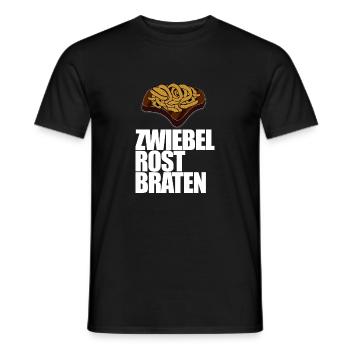 Zwiebelrostbraten, schwäbische Küche, lecker - Männer T-Shirt - Schwarz - Vorne - AI Model Male 178 light (178cm)