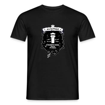 Alcatraz - T-shirt homme - noir - Devant - AI Model Male 178 light (178cm)