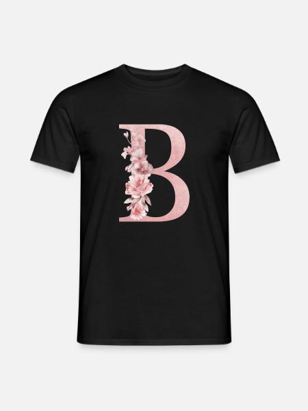 Letter B - Men's T-Shirt - black