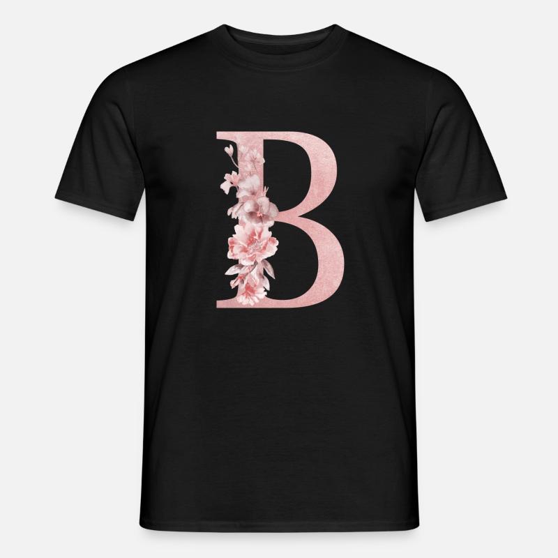 Buchstabe B - Männer T-Shirt - Schwarz