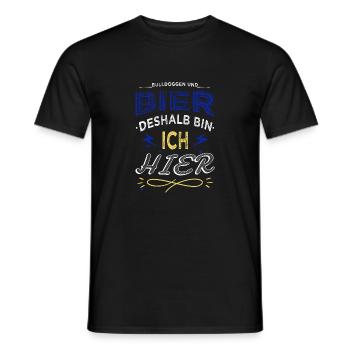 geburtstagsgeschenkidee kneipensport terrier - Männer T-Shirt - Schwarz - Vorne - AI Model Male 178 light (178cm)