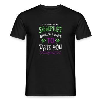 funny gift idea geek night sky spaceship quote - Männer T-Shirt - Schwarz - Vorne - AI Model Male 178 light (178cm)