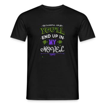 geek cool bmx humour littéraire cyclisme bday costume - T-shirt homme - noir - Devant - AI Model Male 178 light (178cm)